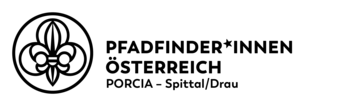 Logo Pfadfinder PORCIA schwarz